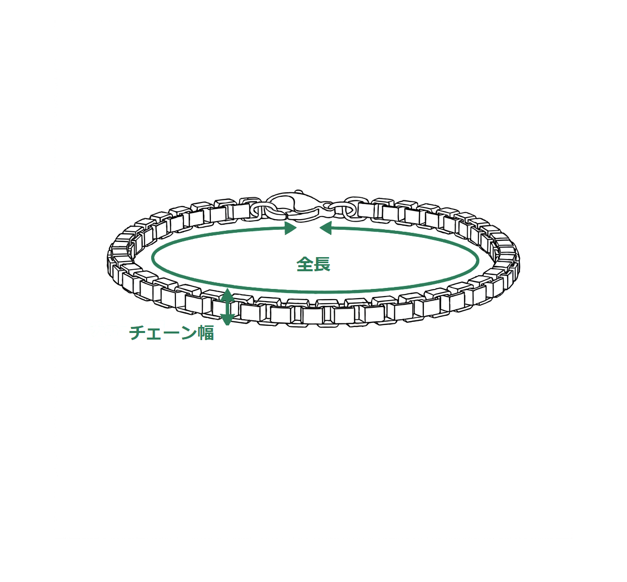 ブレスレットの測り方
